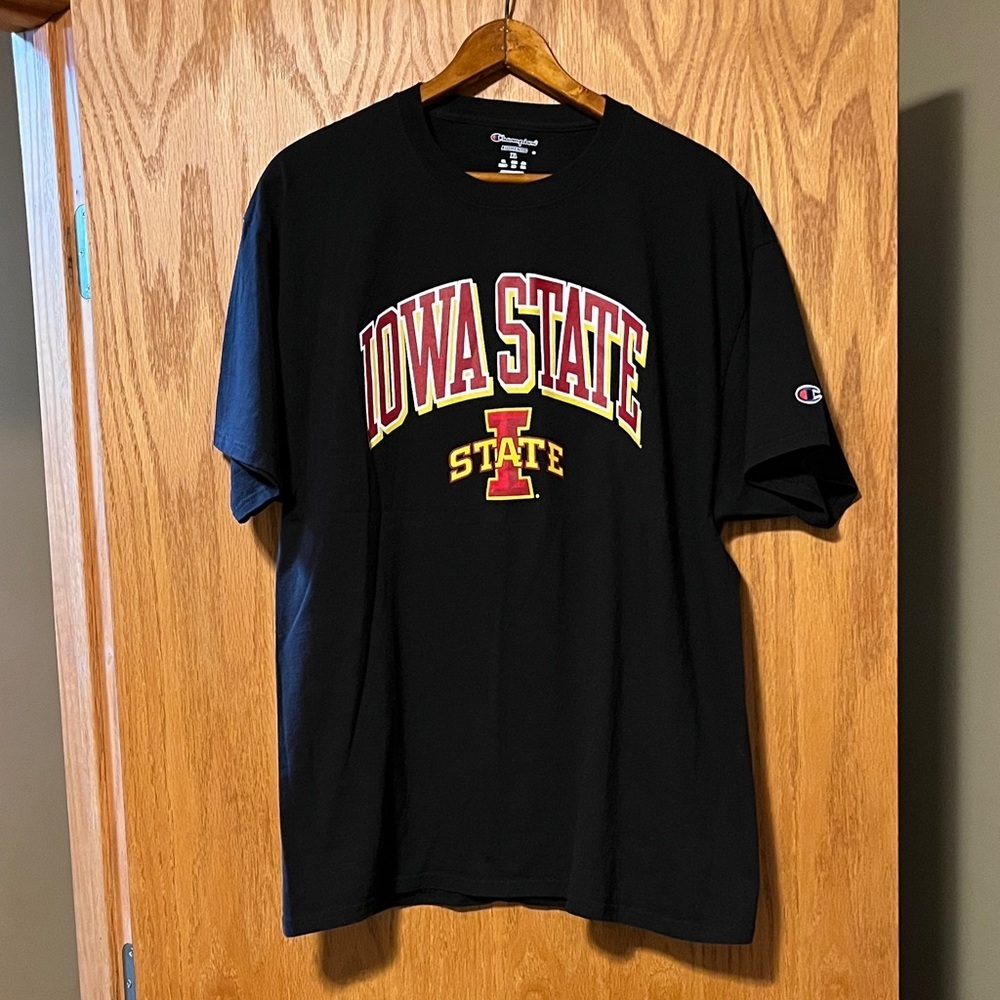 Champion Black Iowa State Short Sleeve Tee